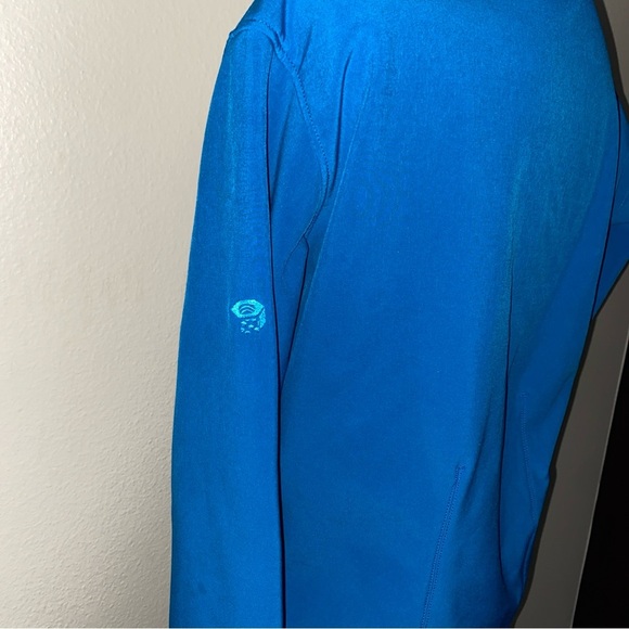 Mountain HardWear Jacket Womens Full Zip  Pockets Logo Blue M Fleece Lined - Picture 5 of 11
